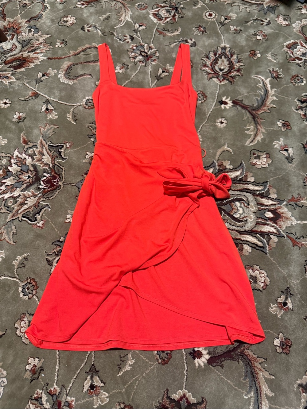 Red Sleeveless Wrap-Around Tie Dress - Wilfred